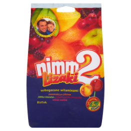 Nimm2 Lizaki Wzbogacone Witaminami Oraz Sokiem W 4 Owocowych Smakach 80 G 