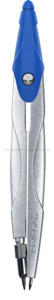 Keyroad Cyrkiel metalowy  w etui, z grafitami, pakowany w display, mix kolorów  - 5