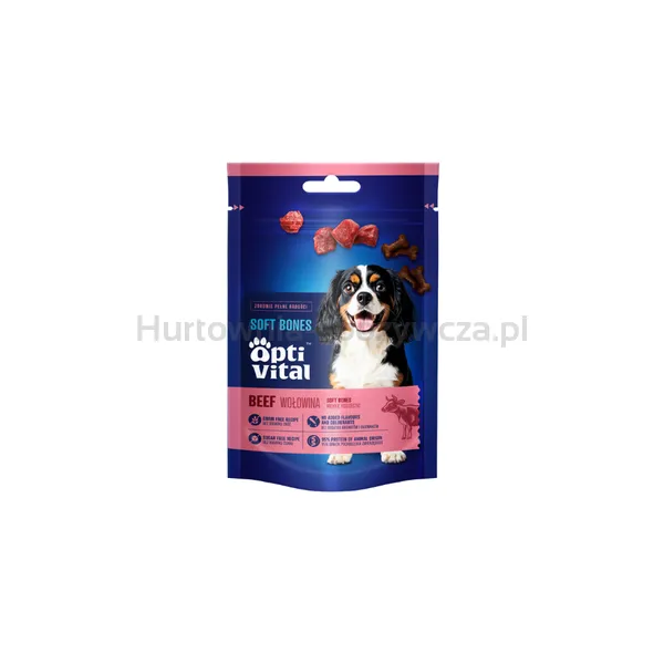Optivital- Miękkie Kosteczki Z Wołowiną 90G