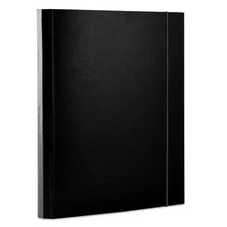 Teczka Z Gumką Office Products, Pp, A4/30, 3-Skrz., Czarna