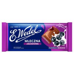 E.Wedel Czekolada mleczna jagodowa 100g