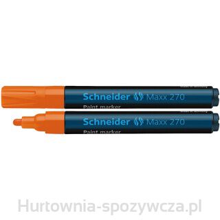 Marker Olejowy Schneider Maxx 270, Okrągły, 1-3 Mm, Pomarańczowy