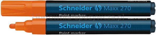 Schneider Marker olejowy Maxx 270, okrągły, 1-3mm, pomarańczowy 