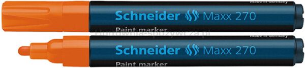 Schneider Marker olejowy Maxx 270, okrągły, 1-3mm, pomarańczowy 