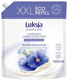 Kremowe mydło w płynie LUKSJA, len, zapas 1500ml