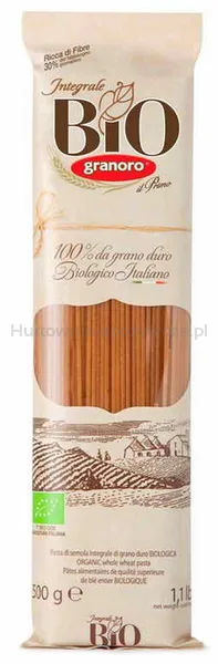 Makaron spaghetti pełnoziarnisty BIO 500 g