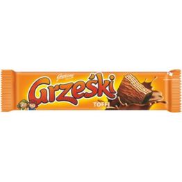 Jutrzenka Grześki Toffi Wafel Przekładany Kremem O Smaku Toffi W Czekoladzie Mlecznej 36 G