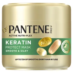 Pantene Pro-V Smooth &amp Sleek Keratin Protect Maska 300 ml do włosów suchych i puszących się.