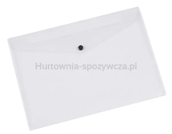 Teczka kopertowa Q-CONNECT zatrzask, PP, A3, 172mikr., transparentna