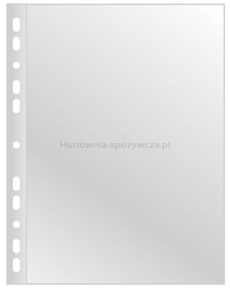 Koszulki na dokumenty Q-CONNECT, poszerzane, PP, A4, groszkowe, 100mikr., 50szt.