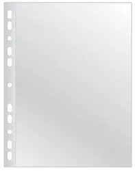 Koszulki na dokumenty Q-CONNECT, poszerzane, PP, A4, groszkowe, 100mikr., 50szt.