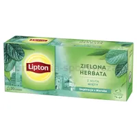 Herbata LIPTON zielona, z nutą mięty, 20 torebek - 2