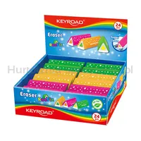Gumka uniwersalna KEYROAD Roofix, trójkątna, pakowane na displayu, mix kolorów - 4