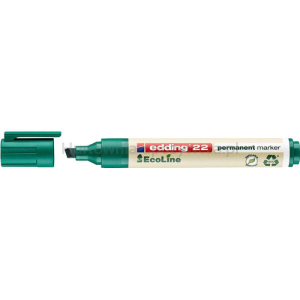 Edding Marker permanentny e-22 ecoline, 1-5mm, zielony 
