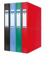 Donau Segregator ringowy PP, A4/2R/25mm, czarny  - 2