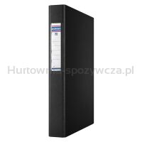 Donau Segregator ringowy PP, A4/2R/25mm, czarny 