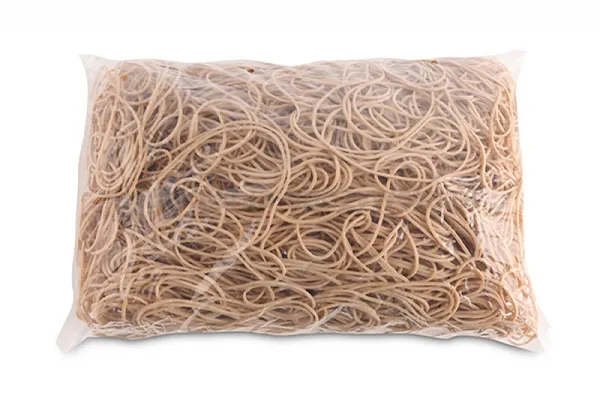 Gumki Recepturki Office Products, Średnica 80Mm, 1,5X1,5Mm, 60% Kauczuku, 1000G, Zgrzewka, Naturalne