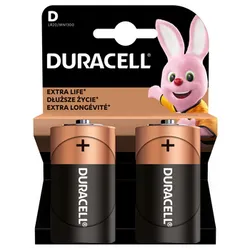 Duracell Baterie Alkaliczne Typ D 2Szt.