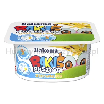 Bakoma Bakuś Serek Waniliowy Z Dodatkiem Wapnia, Witamin D, B6 I B12 90G