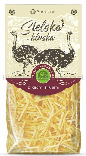 Sielska Kluska durum z jajami strusimi krajanka 250g