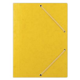 Donau Teczka z gumką preszpan, A4, 390gsm, 3-skrz., żółta 
