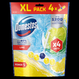 Domestos Kostka toaletowa Power 5 Lime 4x50g