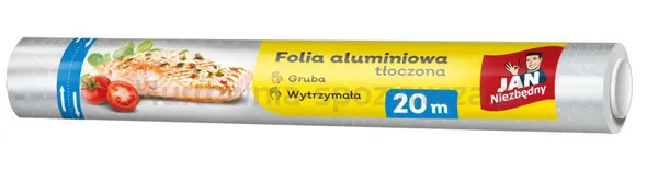 Folia alumninowa JAN NIEZBĘDNY, z tłoczeniem, 20m