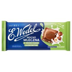 Wedel Czekolada Mocno Mleczna Z Kawałkami Orzechów Laskowych 80G