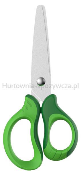 Nożyczki szkolne KEYROAD, 12cm, miękkie, pakowane na displayu, mix kolorów - 2