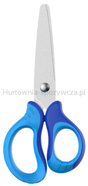 Nożyczki szkolne KEYROAD, 12cm, miękkie, pakowane na displayu, mix kolorów - 3