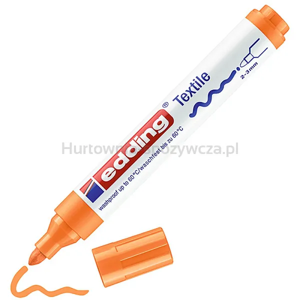 Marker Tekstylny E-4500 Edding, 2-3 Mm, Pomarańczowy Neonowy
