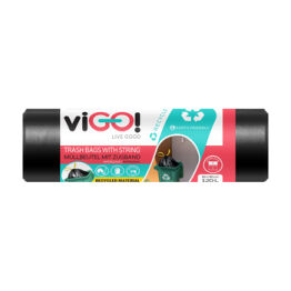 Vigo! Eko Worki Ld Z Taśmą Czarne Interleave 120L 20Szt.