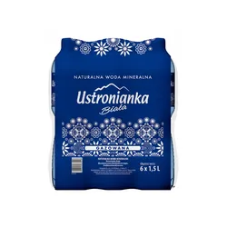 Ustronianka Biała Naturalna Woda Mineralna Gazowana 1,5L SK