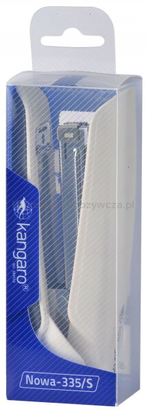 Kangaro Zszywacz Nowa-335/S, zszywa do 30 kartek, plastikowy, w pudełku PP, beżowy  - 2