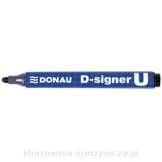 Marker Permanentny Donau D-Signer U, Okrągły, 2-4Mm (Linia), Czarny