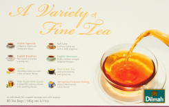 Dilmah Herbata Variety Of Fine Tea 80 Kopert