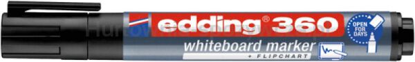 Edding Marker do tablic e-360 1,5-3mm, czarny  - 2