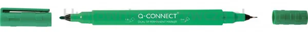 Marker Do Płyt Cd/Dvd Q-Connect, Dual, 0,4Mm I 1 Mm (Linia), Zielony