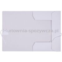 Teczka wiązana OFFICE PRODUCTS Budget Pro, karton, biała wewn., A4, 250gsm, 3-skrz., biała - 2