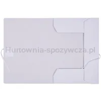 Teczka wiązana OFFICE PRODUCTS Budget Pro, karton, biała wewn., A4, 250gsm, 3-skrz., biała - 2