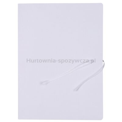 Teczka wiązana OFFICE PRODUCTS Budget Pro, karton, biała wewn., A4, 250gsm, 3-skrz., biała