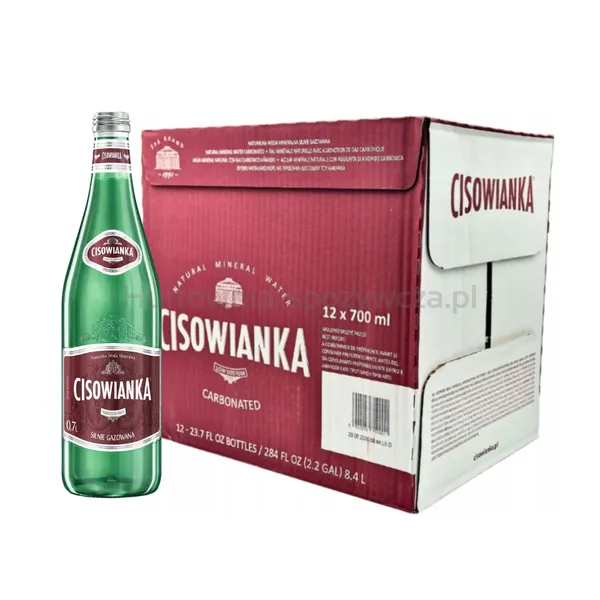 Cisowianka Woda Mineralna Silnie Gazowana Szkło 700Ml