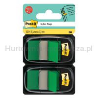 Post-It Zakładki indeksujące (680-G2EU), PP, 25,4x43,2mm, 2x50 kart., zielone 