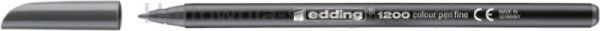 Pisak z cienką końcówką e-1200 EDDING, 1 mm, szary
