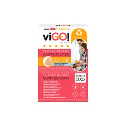 viGO! Filtry do kawy 100 szt. size 4