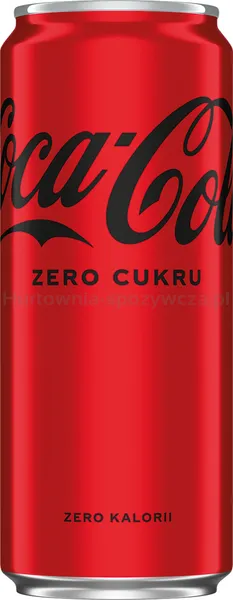 Coca Cola Zero 330ml (w tym +0,50 zł/szt. zwrotnej kaucji)