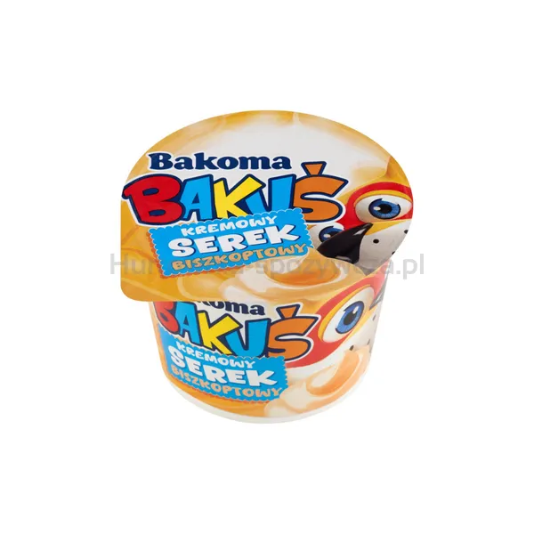 Serek kremowy Bakuś Biszkoptowy 125g