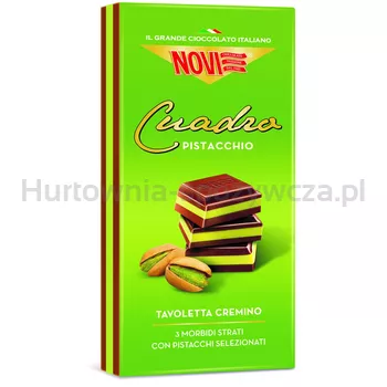Novi Tavoletta Cuadro Pistacchio - czekolada z nadzieniem pistacjowym 110 g