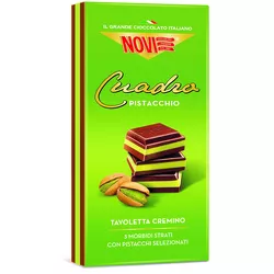 Novi Tavoletta Cuadro Pistacchio - czekolada z nadzieniem pistacjowym 110 g