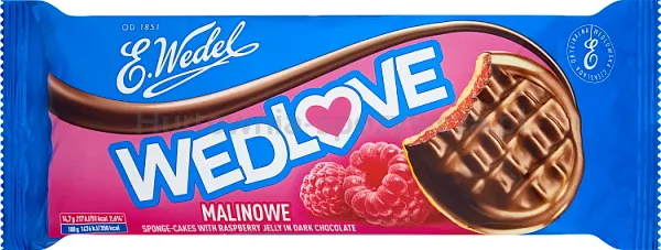 Wedel Biszkopty Wedlove Z Galaretką Malinowe 147G